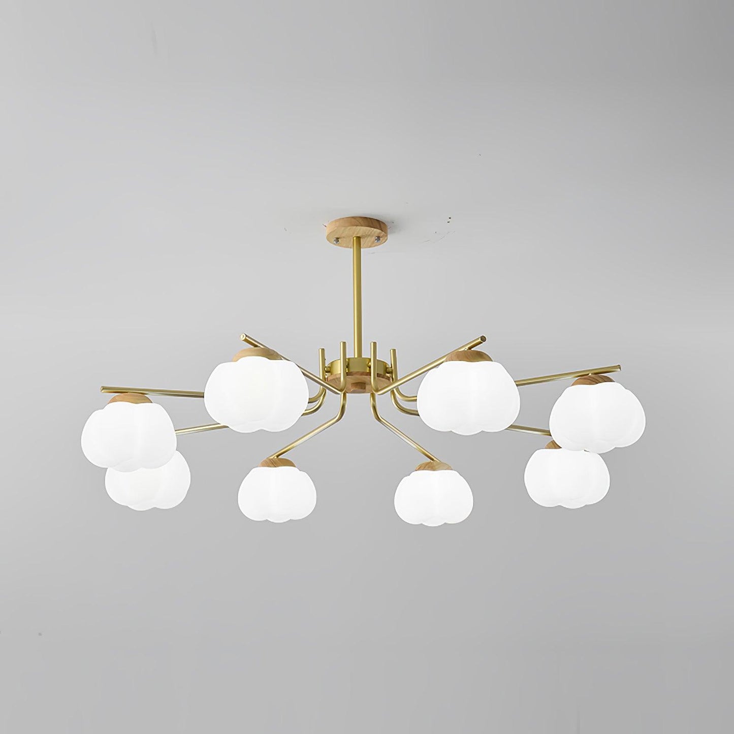 Elegant Plastic Cotton Balls Chandelier - Energy Efficient, Easy to In