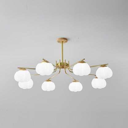 Elegant Plastic Cotton Balls Chandelier - Energy Efficient, Easy to In
