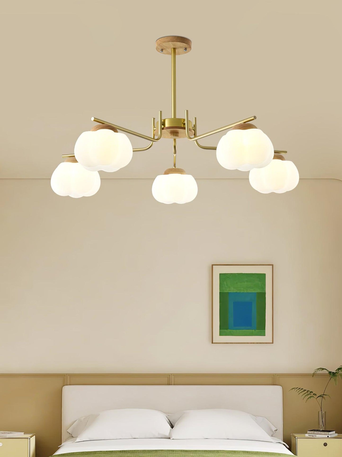 Elegant Plastic Cotton Balls Chandelier - Energy Efficient, Easy to In