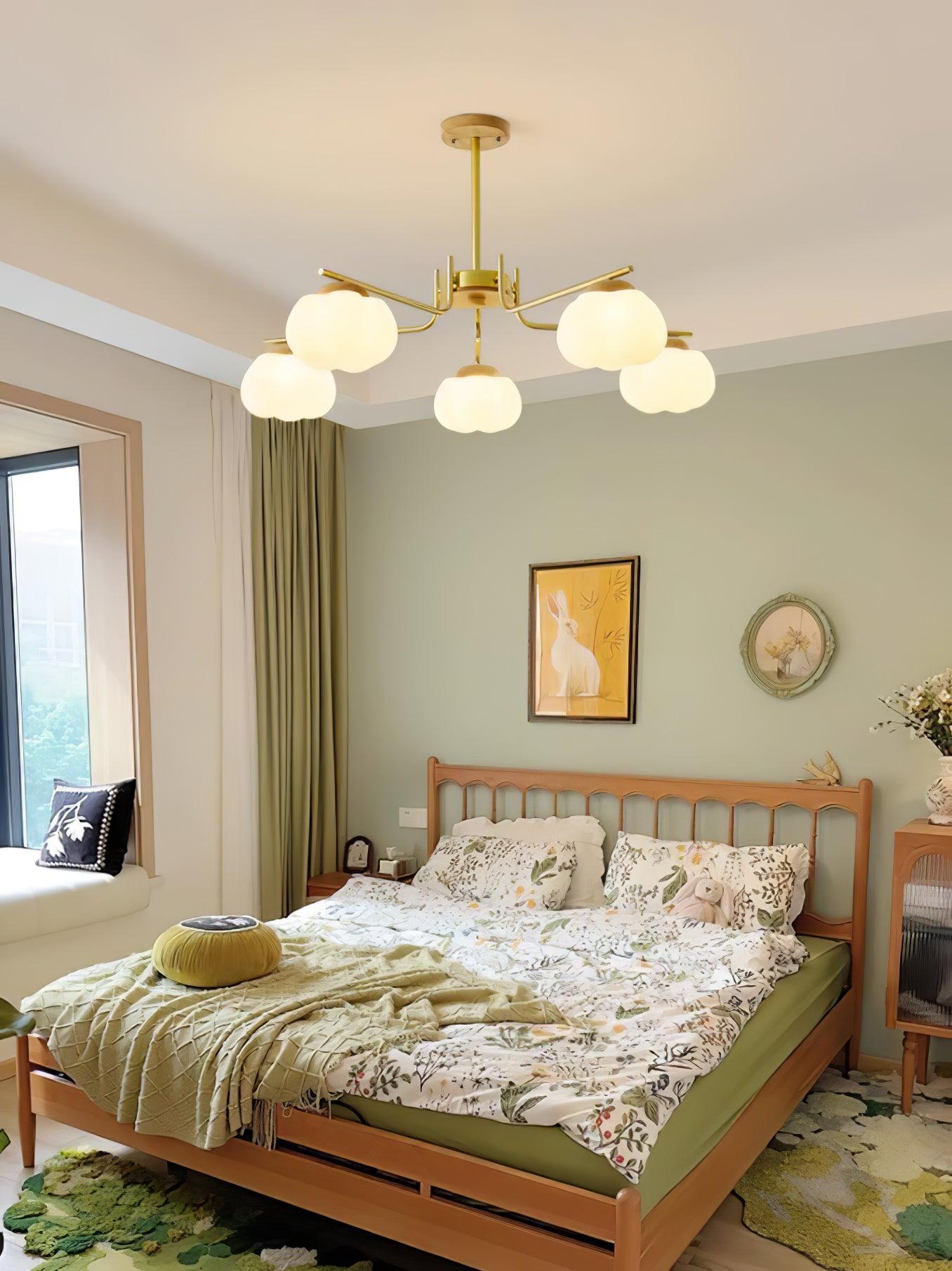 Elegant Plastic Cotton Balls Chandelier - Energy Efficient, Easy to In