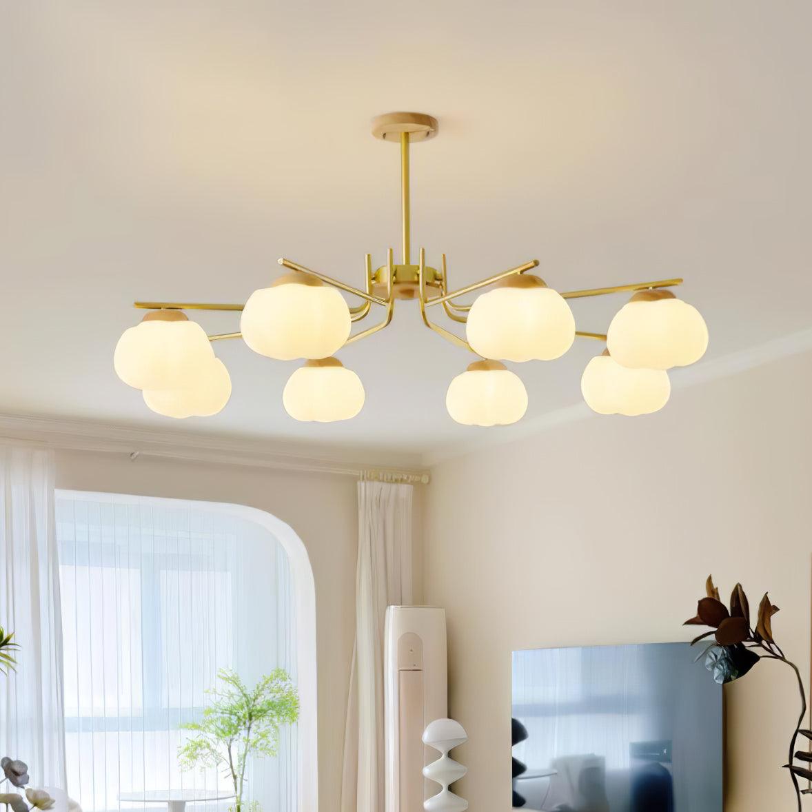 Elegant Plastic Cotton Balls Chandelier - Energy Efficient, Easy to In