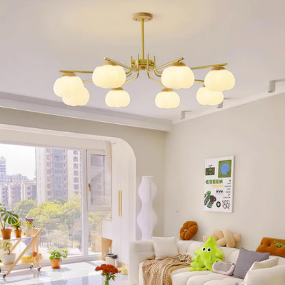 Elegant Plastic Cotton Balls Chandelier - Energy Efficient, Easy to In
