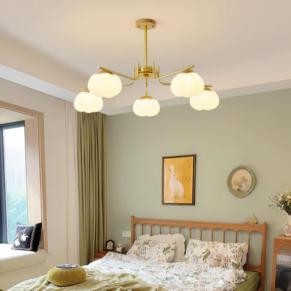 Elegant Plastic Cotton Balls Chandelier - Energy Efficient, Easy to In