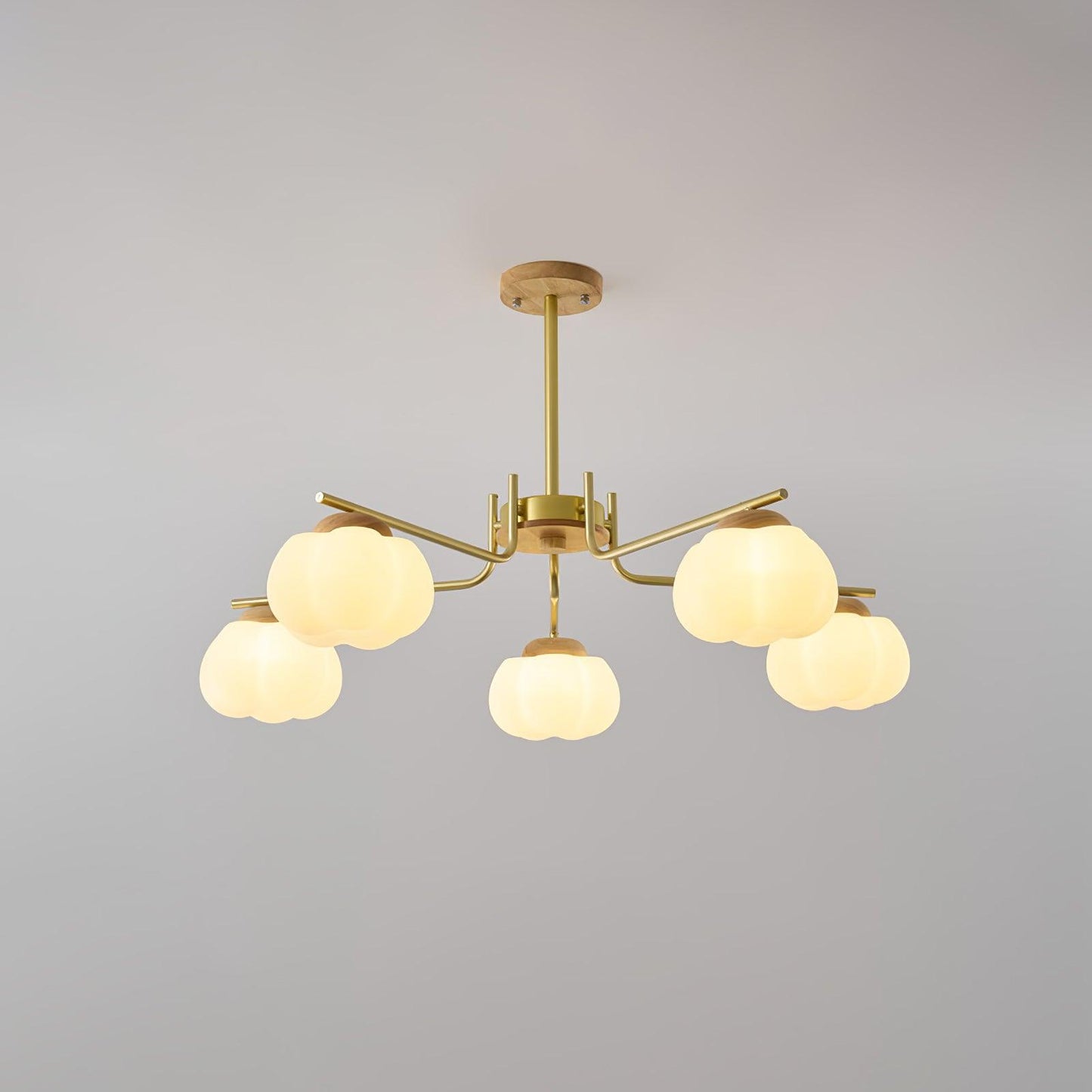 Elegant Plastic Cotton Balls Chandelier - Energy Efficient, Easy to In