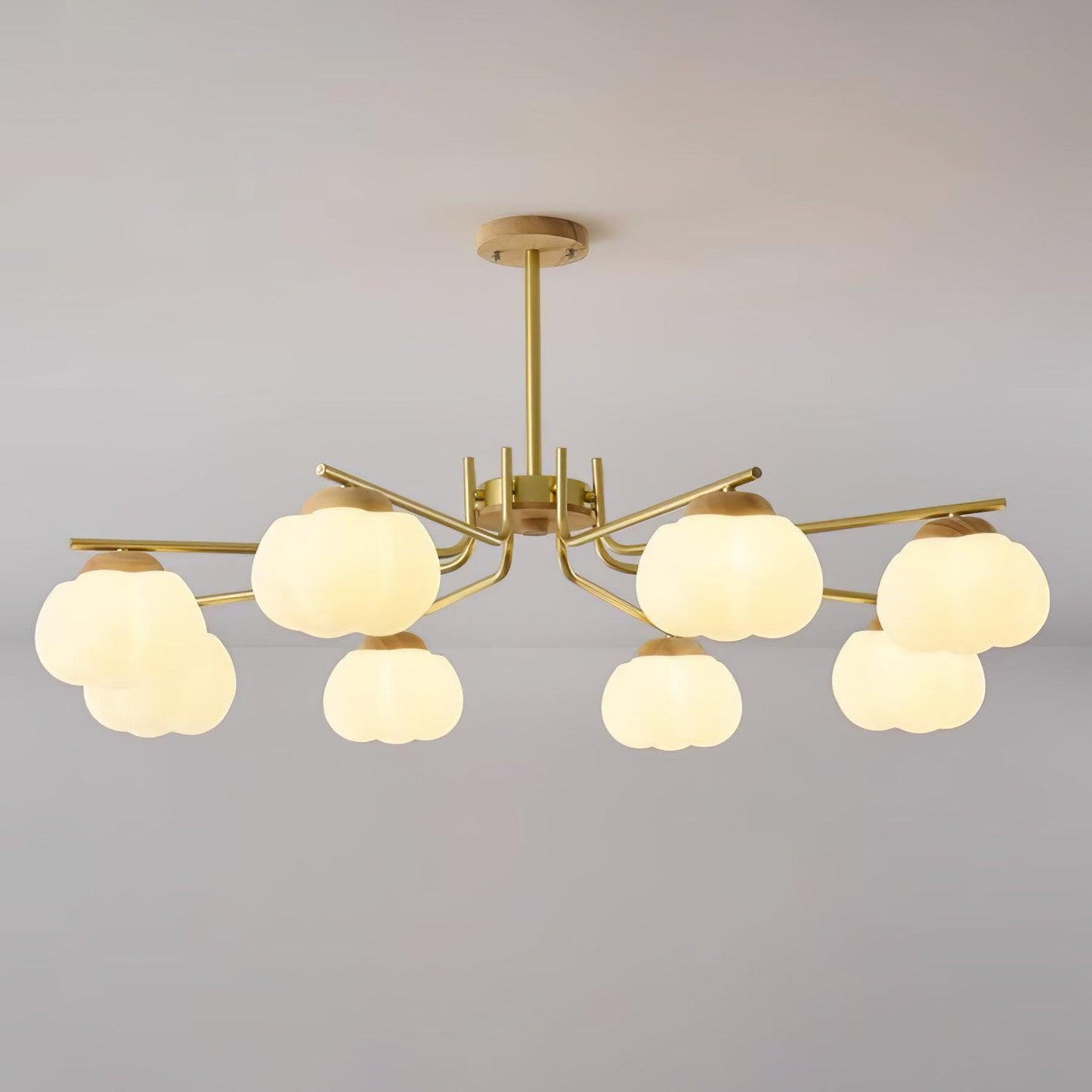 Elegant Plastic Cotton Balls Chandelier - Energy Efficient, Easy to In