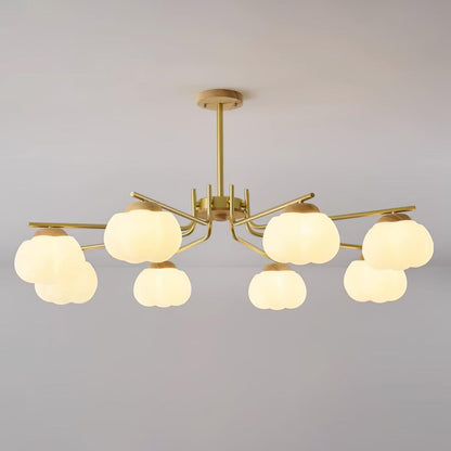 Elegant Plastic Cotton Balls Chandelier - Energy Efficient, Easy to In