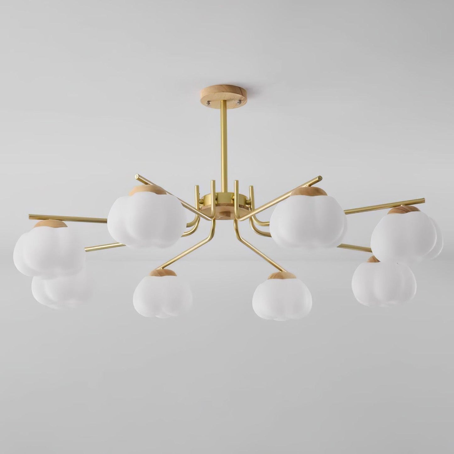 Elegant Plastic Cotton Balls Chandelier - Energy Efficient, Easy to In