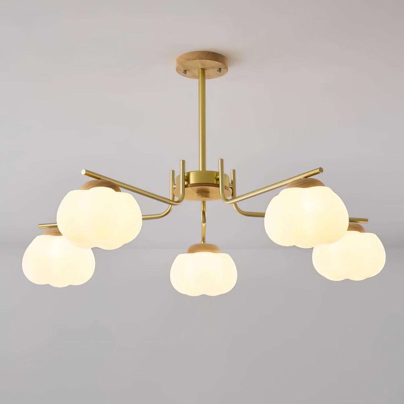 Elegant Plastic Cotton Balls Chandelier - Energy Efficient, Easy to In