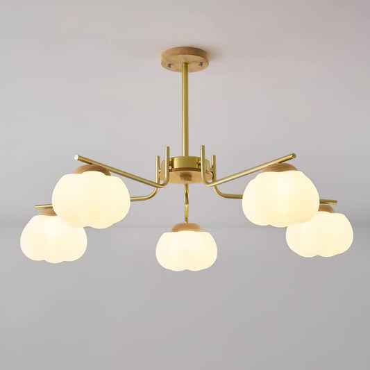 Elegant Plastic Cotton Balls Chandelier - Energy Efficient, Easy to In