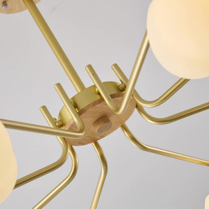 Elegant Plastic Cotton Balls Chandelier - Energy Efficient, Easy to In