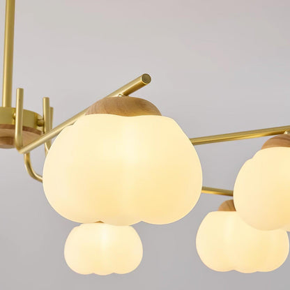 Elegant Plastic Cotton Balls Chandelier - Energy Efficient, Easy to In