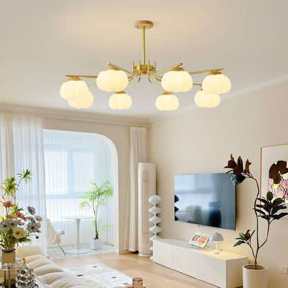 Elegant Plastic Cotton Balls Chandelier - Energy Efficient, Easy to In