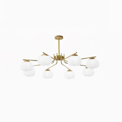 Elegant Plastic Cotton Balls Chandelier - Energy Efficient, Easy to In