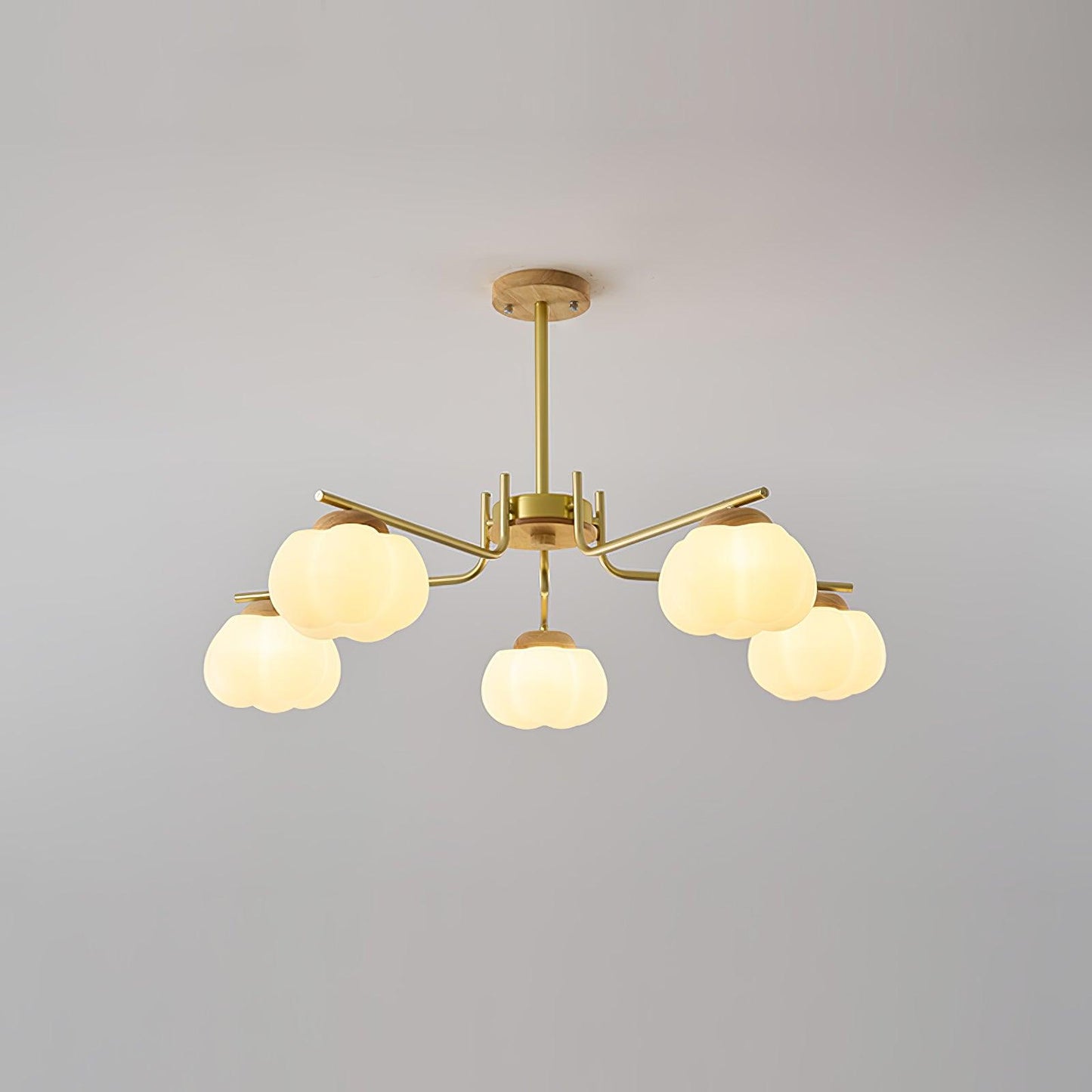 Elegant Plastic Cotton Balls Chandelier - Energy Efficient, Easy to In