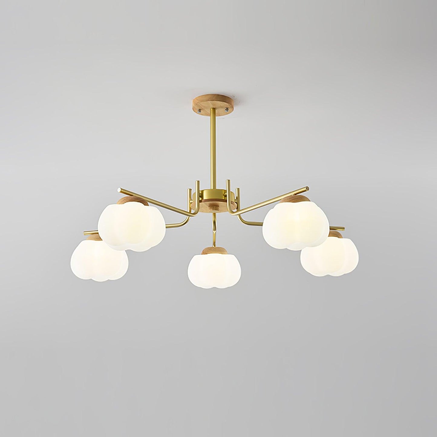 Elegant Plastic Cotton Balls Chandelier - Energy Efficient, Easy to In