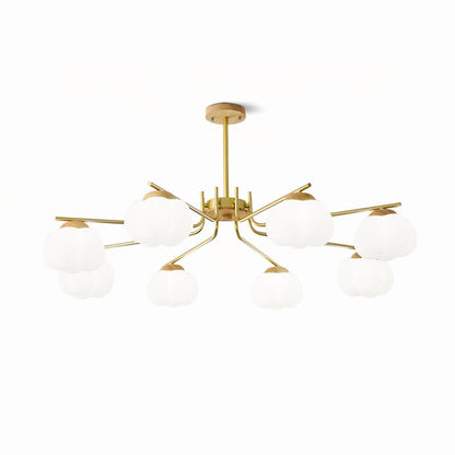 Elegant Plastic Cotton Balls Chandelier - Energy Efficient, Easy to In