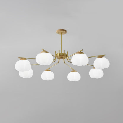 Elegant Plastic Cotton Balls Chandelier - Energy Efficient, Easy to In