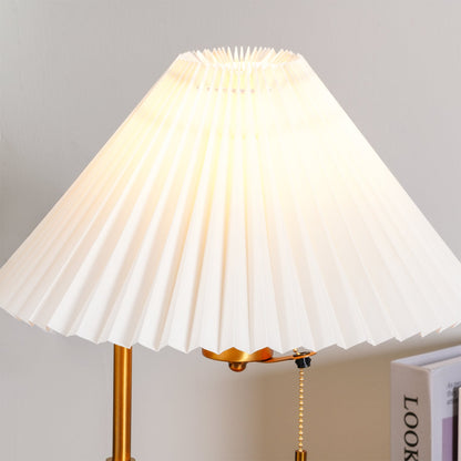 Vintage Wooden Table Lamp with Adjustable Brightness & Warm Glow