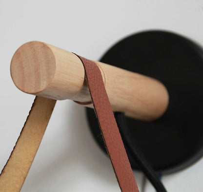 Wooden Conical Wall Light - Eco-Friendly Design, Adjustable Brightness