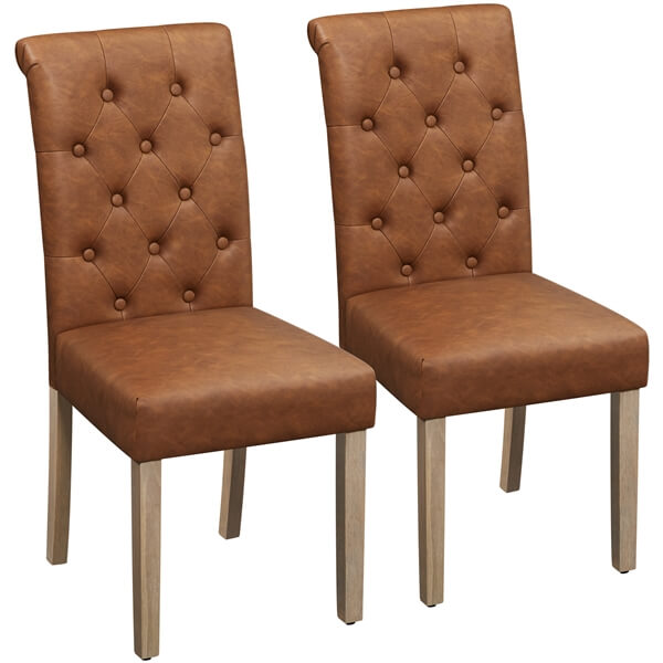 Dining Chairs Faux Leather Parsons Dining Chairs Position 6