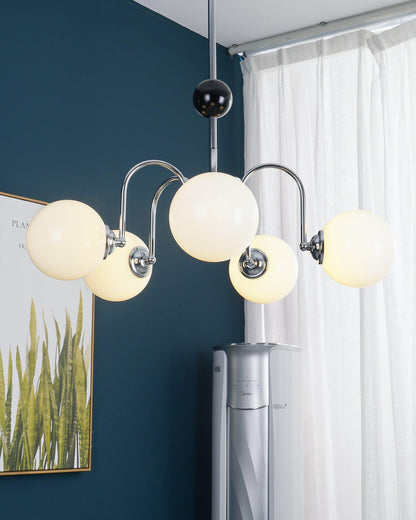 Yisu Modern Chandelier with Adjustable Height and Energy-Efficient LED