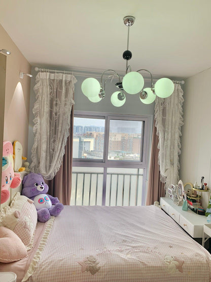 Yisu Modern Chandelier with Adjustable Height and Energy-Efficient LED