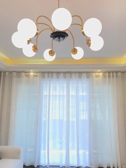 Yisu Modern Chandelier with Adjustable Height and Energy-Efficient LED