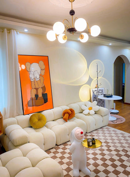 Yisu Modern Chandelier with Adjustable Height and Energy-Efficient LED