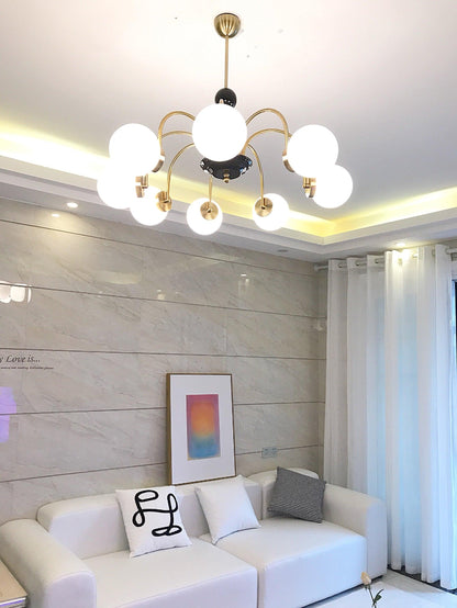 Yisu Modern Chandelier with Adjustable Height and Energy-Efficient LED