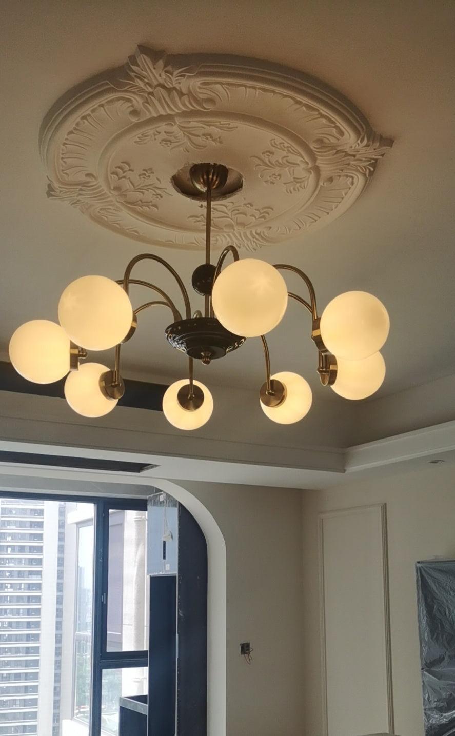 Yisu Modern Chandelier with Adjustable Height and Energy-Efficient LED