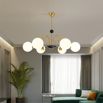 Yisu Modern Chandelier with Adjustable Height and Energy-Efficient LED