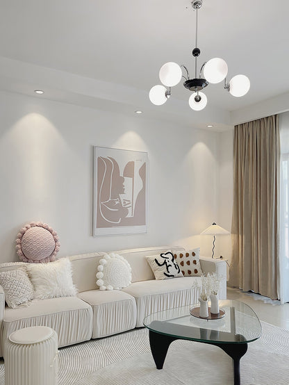 Yisu Modern Chandelier with Adjustable Height and Energy-Efficient LED