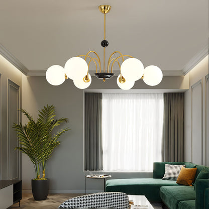 Yisu Modern Chandelier with Adjustable Height and Energy-Efficient LED