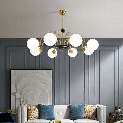 Yisu Modern Chandelier with Adjustable Height and Energy-Efficient LED