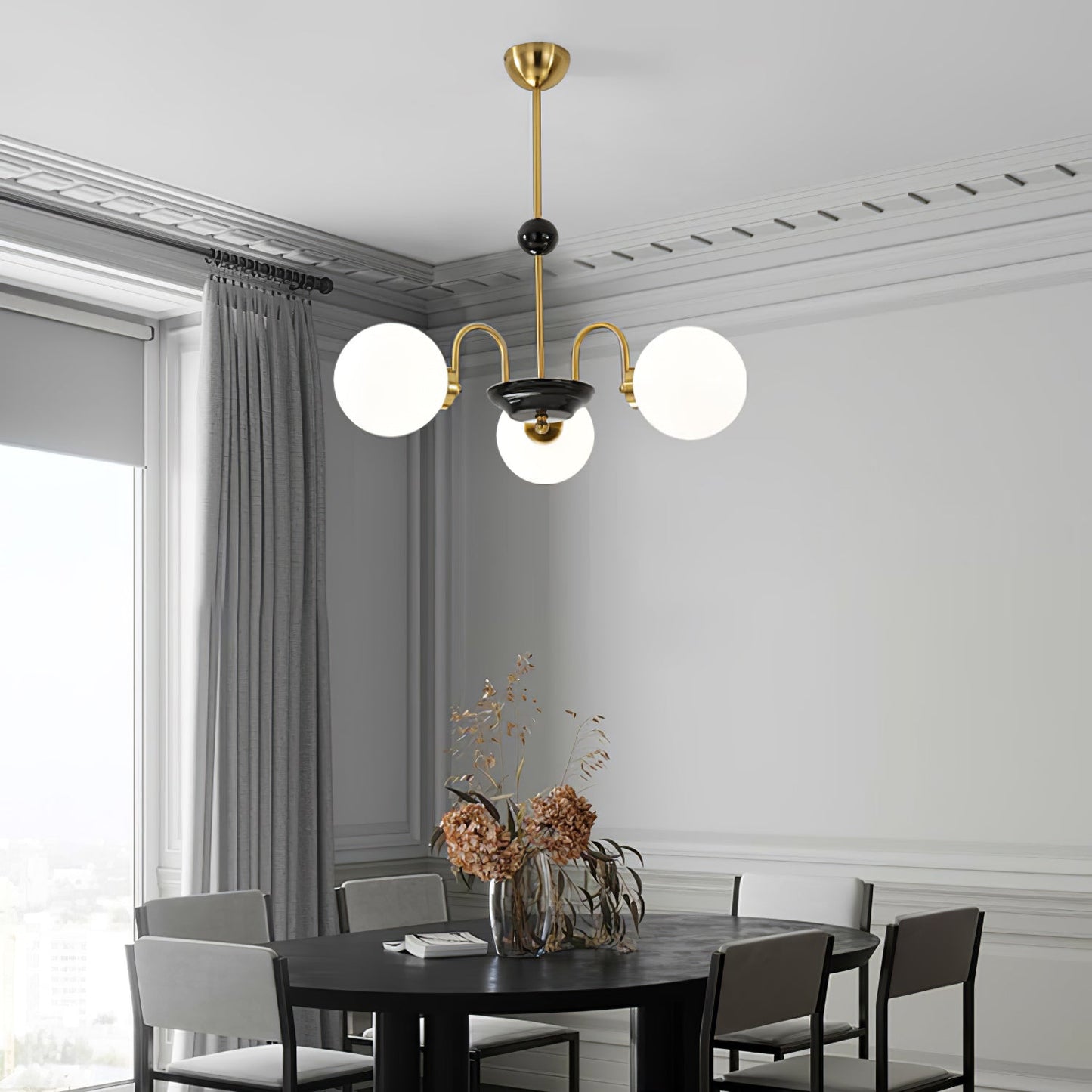 Yisu Modern Chandelier with Adjustable Height and Energy-Efficient LED