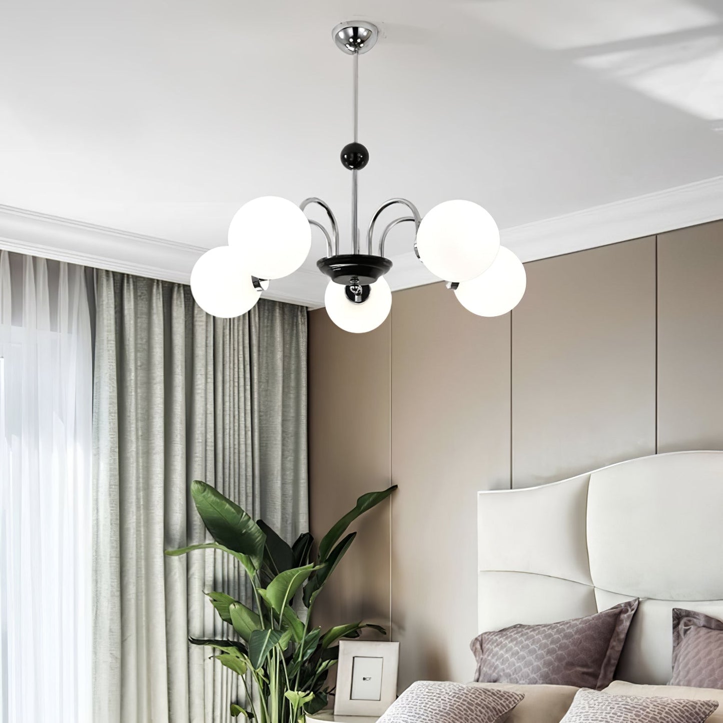 Yisu Modern Chandelier with Adjustable Height and Energy-Efficient LED