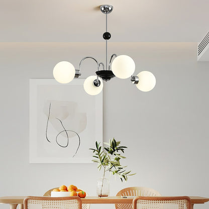 Yisu Modern Chandelier with Adjustable Height and Energy-Efficient LED