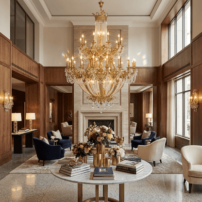 Zaira Opulent Chandelier - Elegant Crystal Design with Adjustable Heig