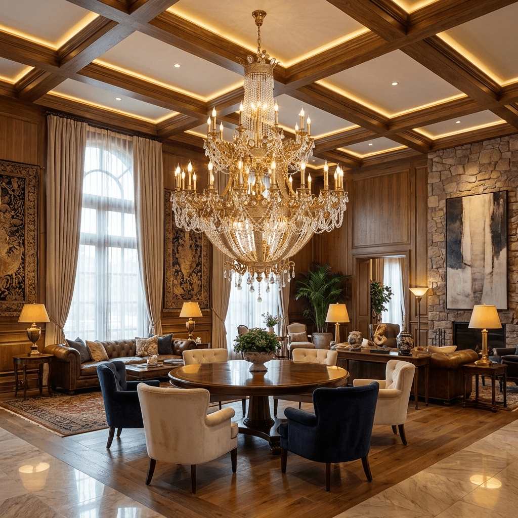 Zaira Opulent Chandelier - Elegant Crystal Design with Adjustable Heig