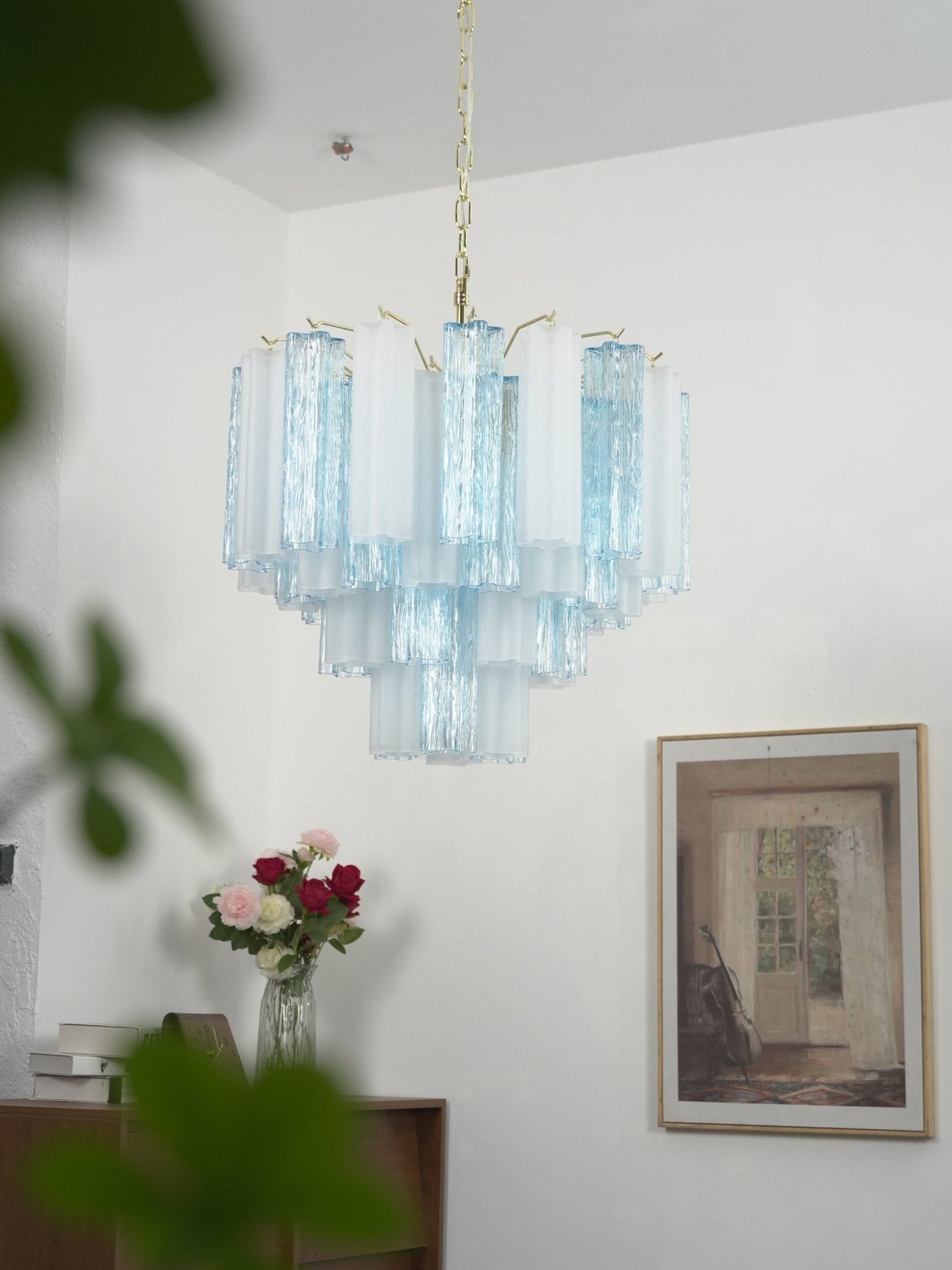 Vellune Cascade Chandelier - Elegant Design with Adjustable Height & L
