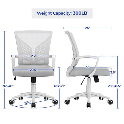 2pcs Mesh Office Chairs Position 4