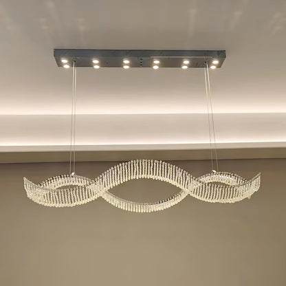 Alon Chandelier - Modern Design with Dimmable LED Lights and Adjustabl