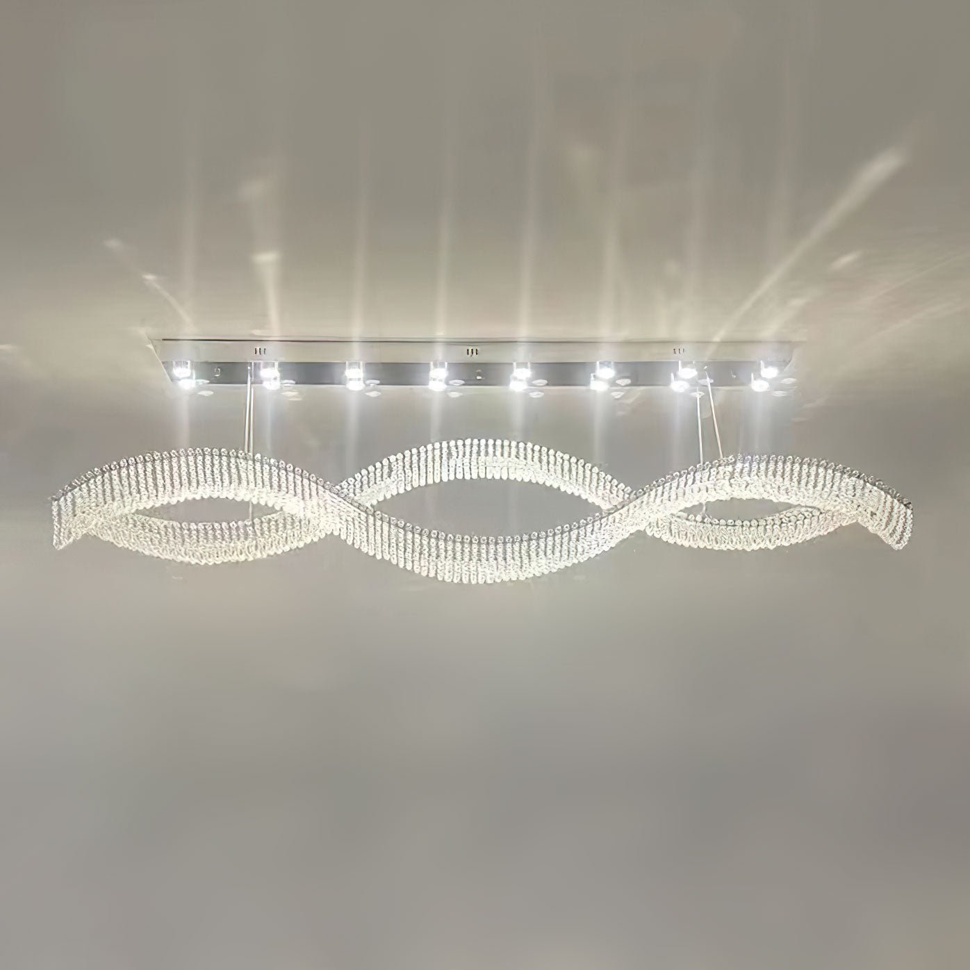Alon Chandelier - Modern Design with Dimmable LED Lights and Adjustabl