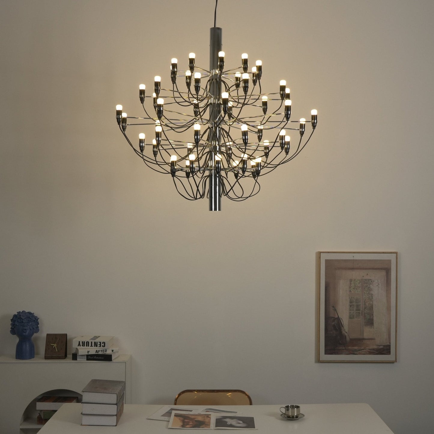 Elegant Tiered Branch Chandelier - Adjustable Height, LED Compatible