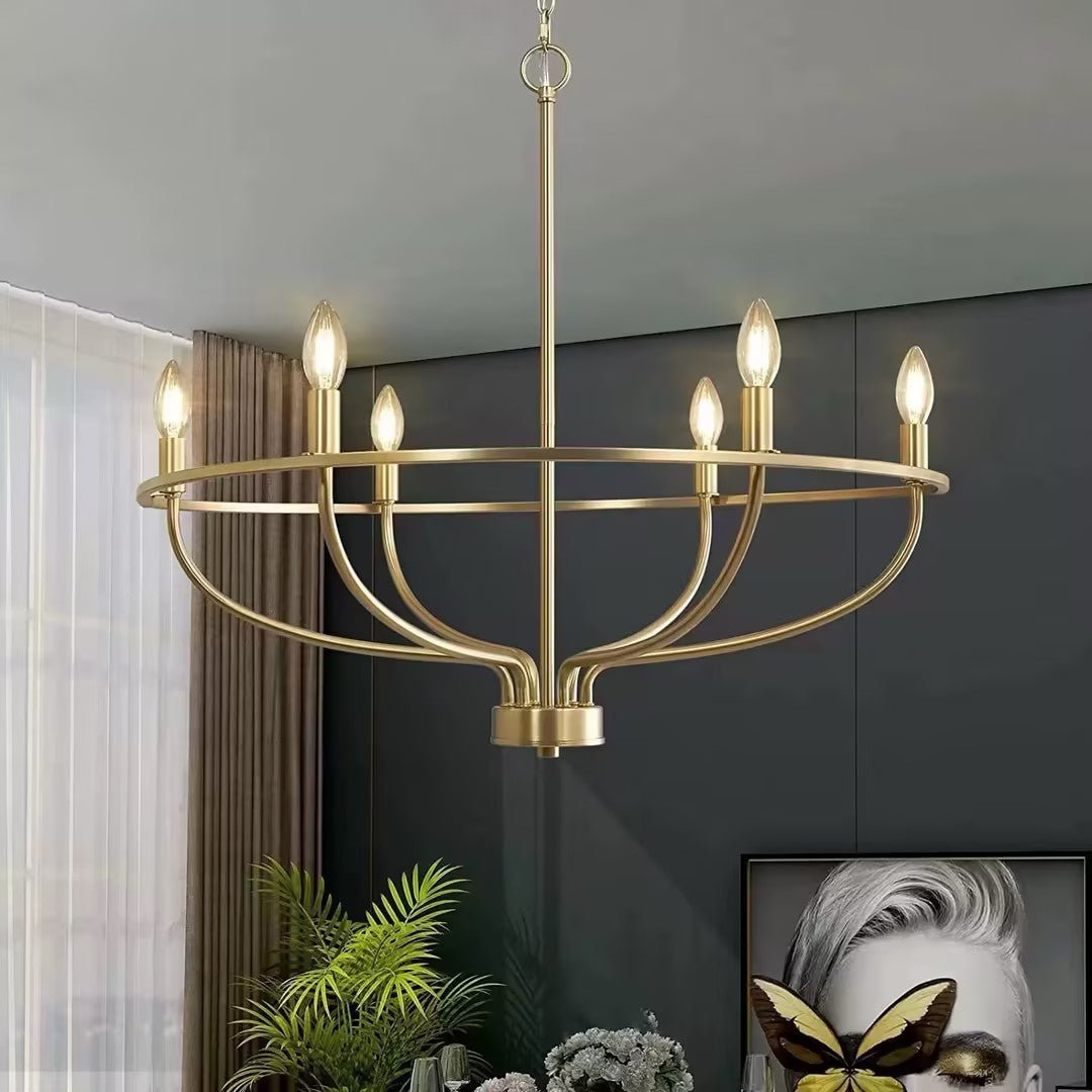 Maxwell Crystal Chandelier - Elegant Design with Adjustable Height