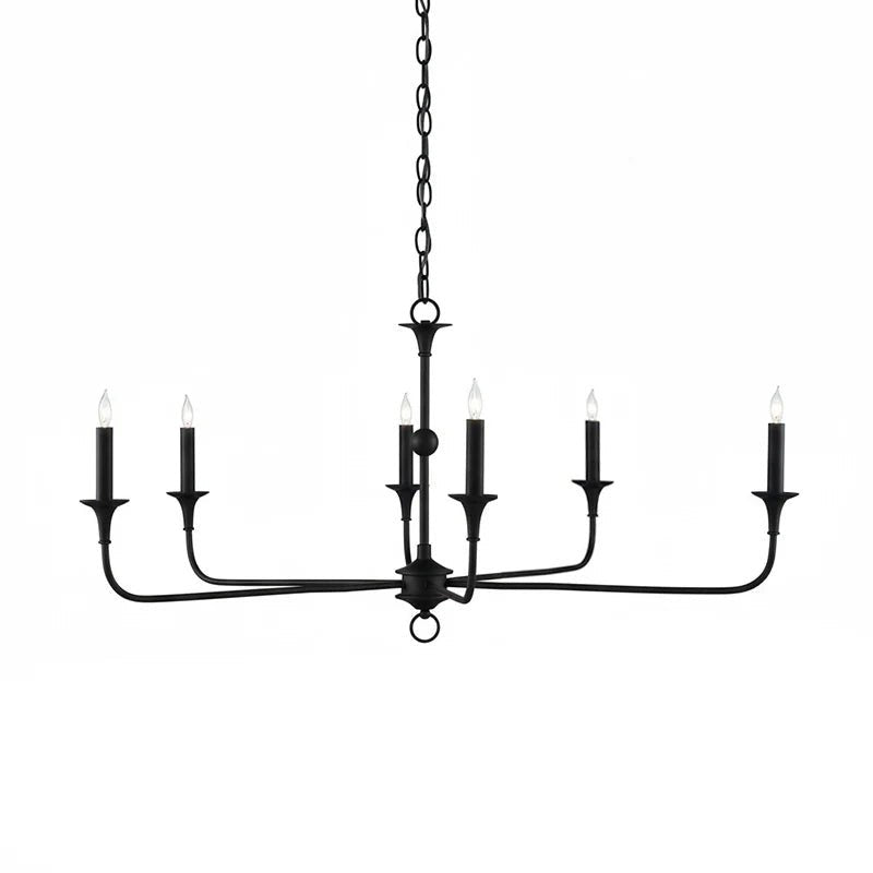 Elara Candle Chandelier - Elegant Design with Adjustable Height & LED