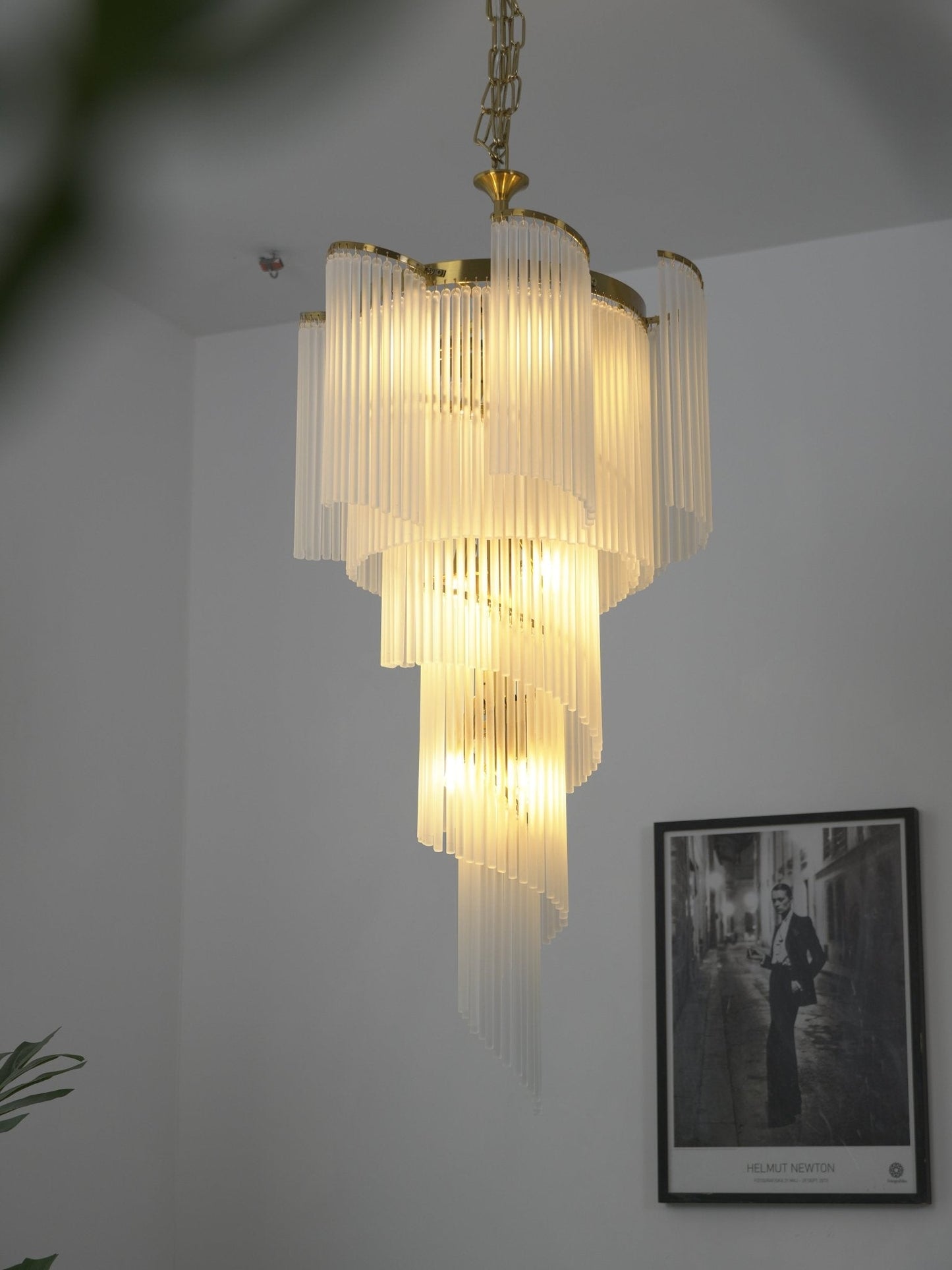 Heliora Cascade Chandelier - Elegant Design with Adjustable Height & L