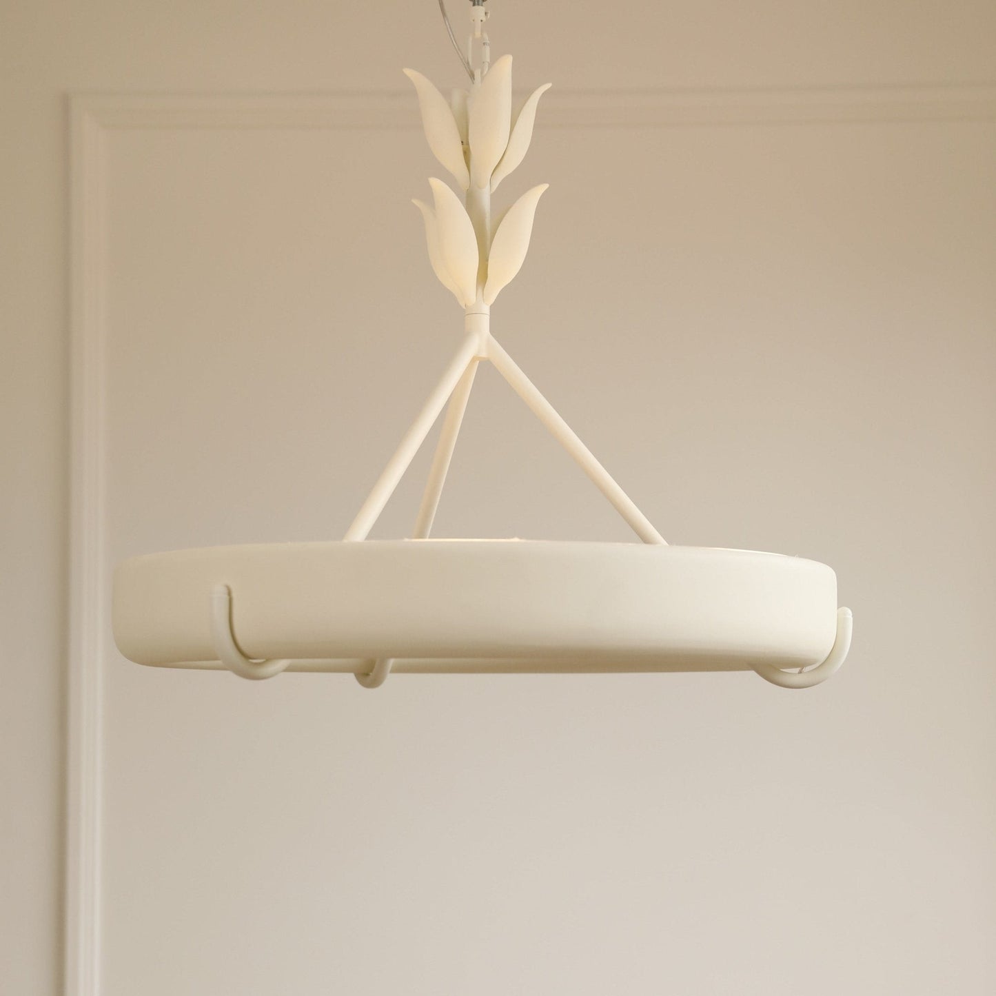 Tinsley Plaster Chandelier - Elegant Design with Adjustable Height & S