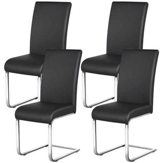 4pcs Dining Chairs Faux Leather Chairs Position 2
