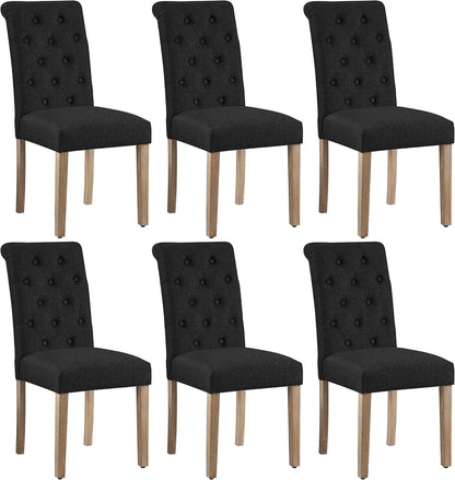 Dining Chairs Set of 6 Fabric Upholstered Dining Chairs Position 5